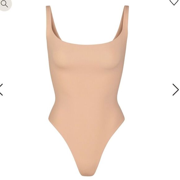 NWT Skims Fit Everybody Square Neck Bodysuit XS in color Clay - Picture 3 of 6